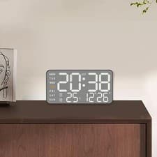 Image of Digital Wall Clock with Week Month Date Display for Office Home Classroom