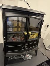 Image of Dimplex Club Optiflame Electric Freestanding Stove 2kW With Remote Open Box