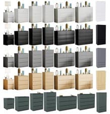 Image of Modern Chest of Drawers Bedroom Furniture Storage Bedside Cabinet 2 to 8 Drawers