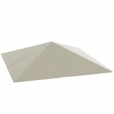 Image of Outsunny 3 x 3(m) Gazebo Canopy Replacement Cover with Drain Holes, Grey