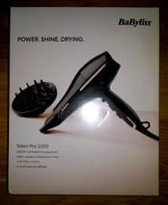 Image of BaByliss Salon Pro 2200 Hair Dryer - FRIZZ CONTROLLING IONIC TECHNOLOGY - 5552CU