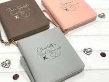 Image of Travel Document Holder Personalised Travel Wallet PU Leather Gift Box