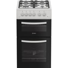 Image of Indesit ITG5GMW Gas Cooker with Gas Hob 50cm Free Standing White A+ New