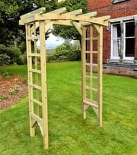 Image of 3ft Ivy Garden Arch | Pressure Treated FSC Certified Wooden Trellis for Climbing