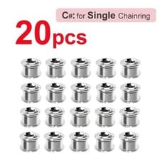 Image of 5/20Pc Bicycle Chainring Bolts Screws M8 MTB Road Bike UK