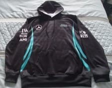 Image of F1 Mercedes AMG Team Fan's Hoodie BLACK NEW