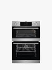 Image of AEG DCB331010M Built In Electric Double Oven, Stainless Steel