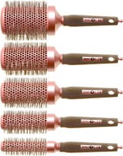 Image of Head Jog Pink Ceramic Ionic Radial Hair Brush Size 76 77 78 79 80 FREE UK P&P