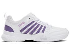 Image of K-Swiss Court Express 2 Women's Tennis Shoes - White/Purple Haze/Lavender