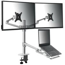Image of ThingyClub Height Adjustable 3 in 1 Laptop Monitor Stand Compatible Laptop Hold