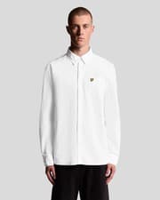 Image of Lyle & Scott - Cotton Button Down Oxford Shirt White - Size M