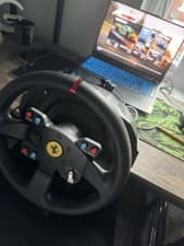 Image of Thrustmaster T300 RS Ferrari Steering Wheel with Pedals and Leather Wheel