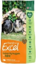 Image of Burgess Excel Guinea Pig Nuggets Mint Adult Food Natural High Fibre 9Kg Green