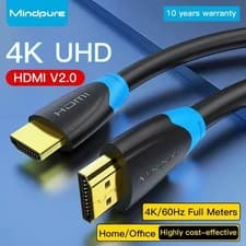 Image of 4K HDMI Cable 2.0 UltraHD High Speed 2160p 0.5m/1m/2m/3m/5m/10m/15m Premium Lead
