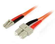 Image of 50FIBLCSC2 Startech Multimode 50/125 Duplex Fiber Patch Cable LC - SC (2m)