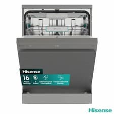 Image of Hisense HS673A90XUK 16 Place Settings Dishwasher A Rated in Grey