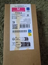 Image of Original Epson C13T11C340 Magenta Ink Cartridge slight tea stain on box