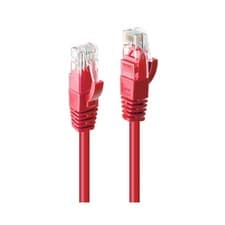 Image of LINDY 0.3m Cat.6 U/UTP Network Cable, Red 0.3m Red
