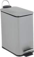 Image of 5L 5 LITRE BATHROOM SOFT SLOW CLOSE SLIM PEDAL BIN TOILET BRUSH WITH HOLDER SET