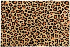 Image of Leopard Door Mat Indoor Doormats Natural Coir Outdoor Home Backdoor Floor Matt