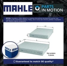 Image of Pollen / Cabin Filter LA191/S Mahle 1609428080 1609998780 6447VY 6447VZ E146111