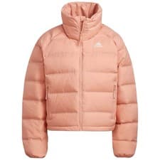 Image of Adidas Pink Down Jacket Outdoor Helionic Puffer Jacket Peach Size Small New