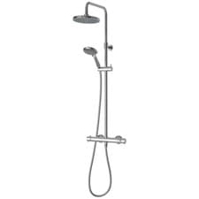 Image of Triton Tian Thermostatic Bar Diverter Mixer Shower Chrome Modern Bathroom Set