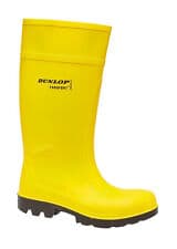 Image of Dunlop Purofort Yellow Safety Wellies Steel Toe Cap Wellington Boot UK 6 - 12