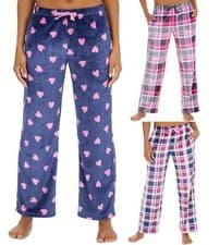 Image of Super Soft Fleece Lounge Pants Ladies Winter Cosy Pyjama Bottoms PJs