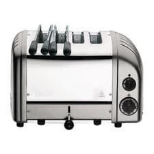 Image of Dualit 2 x 2 Combi Vario 4 Slice Toaster Silver 42171 - CD360