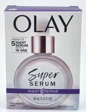 Image of Olay Super Serum Night Repair, Hydrating Face Serum with Niacinamide, 30ml
