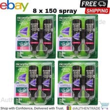 Image of 4 x Nicorette QuickMist Nicotine MouthSpray Cool Berry - 8 x 150