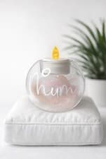 Image of 🕊️ Personalised Memorial Glass Tea Light Holder | In Loving Memory