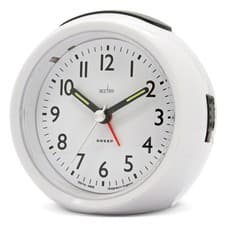 Image of Acctim Grace Non-Ticking Sweep Analogue Bedroom Alarm Clock