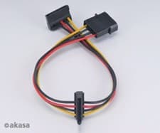 Image of Akasa AK-CBPW01-30 4-pin Molex to Dual SATA Adapter