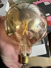Image of 4lite Smart Wiz Connected LED Bulb Globe Amber Filament G125 E27 Screw Fitting