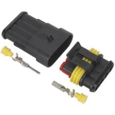 Image of Superseal 4-Way Male & Female Connector - Housing Terminals & Seals - Waterproof