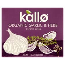 Image of Kallo Organic Garlic & Herb Stock Cubes 66g - 2 Pack