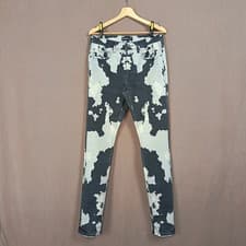 Image of Purple Brand P001 AOP Jeans Slim BNWOT Black Grey White 32x32