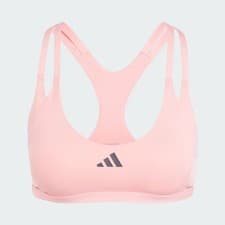Image of Adidas Aeroimpact Luxe Training Light-Support Bra Semi Pink Spark Size XL A/B