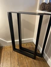 Image of Black Metal Table Legs