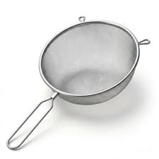Image of 20cm Fine Mesh Sieve Strainer Stainless Steel Premium Quality Strong Handle