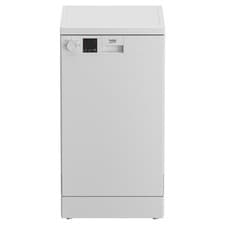 Image of Beko DVS04X20W 10 Place Setting Freestanding Slimline Dishwasher