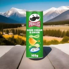 Image of 3 Pringles Sour Cream & Onion Sharing Crisps 3x165g=495g