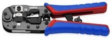 Image of Knipex 97 51 13 Crimping Pliers For RJ45 Western Plugs - Cuts - Strips - Crimps 