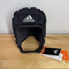 Image of Adidas Force Soft Shell Helmet Black D3O Rugby Flag Football Headguard CL9625 S
