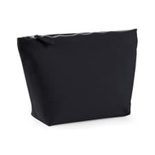 Image of Westford Mill Canvas Accessory Bag Vintage Style Metal Zip Closure Makeup Case