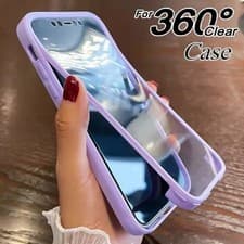Image of Purple Full Cover Case Screen Protector For iPhone For Apple iPhone XR