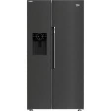 Image of Beko ASP342VPZ HarvestFresh™ 91cm Frost Free American Fridge Freezer Black