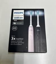 Image of Philips Sonicare 3100 Electric Toothbrush Rose & Black Dual Pack